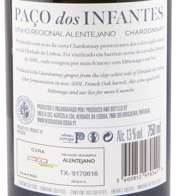 2022 Herdade da Lisboa Paço dos Infantes Chardonnay branco
