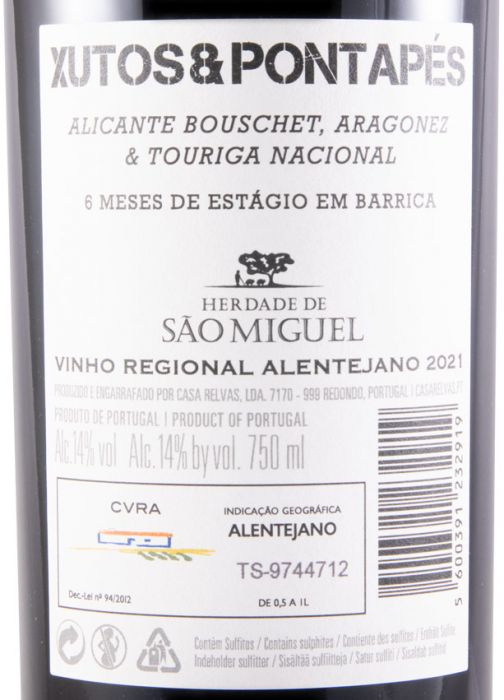 2021 Herdade de São Miguel Xutos & Pontapés tinto