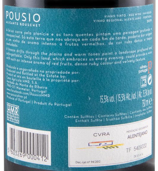 2019 Pousio Alicante Bouschet red