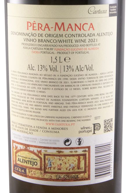 2021 Pêra-Manca white 1.5L