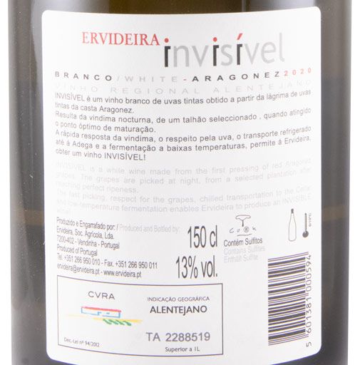 2020 Invisível Aragonez white 1.5L