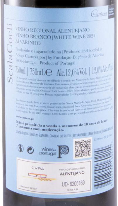 2021 Scala Coeli Alvarinho branco