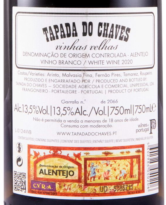 2020 Tapada do Chaves Vinhas Velhas branco