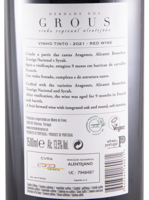 2021 Herdade dos Grous red 1.5L