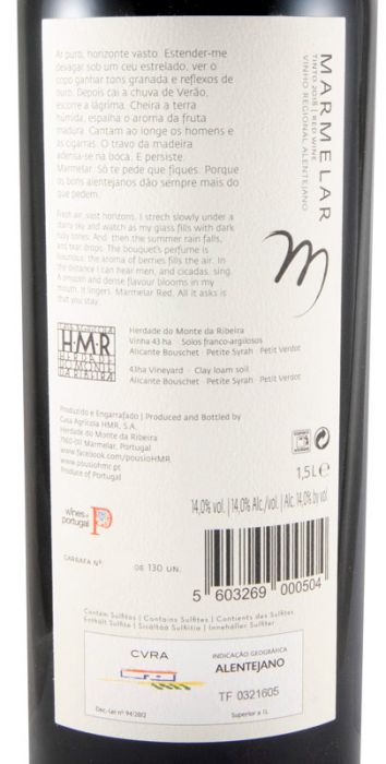 2018 Marmelar tinto 1,5L