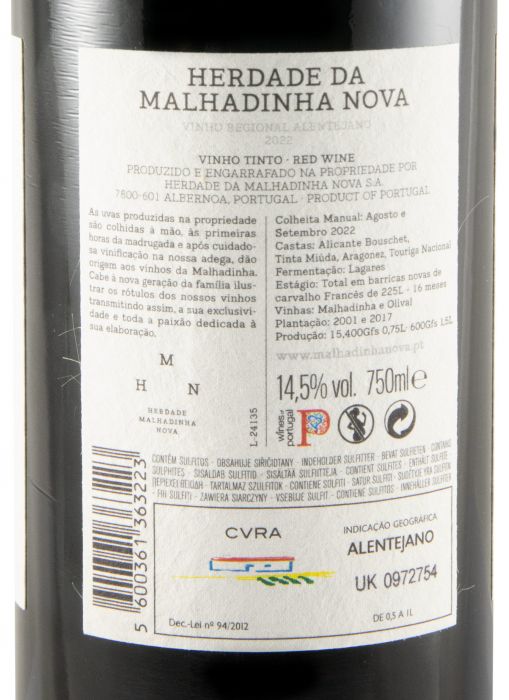 2022 Malhadinha tinto