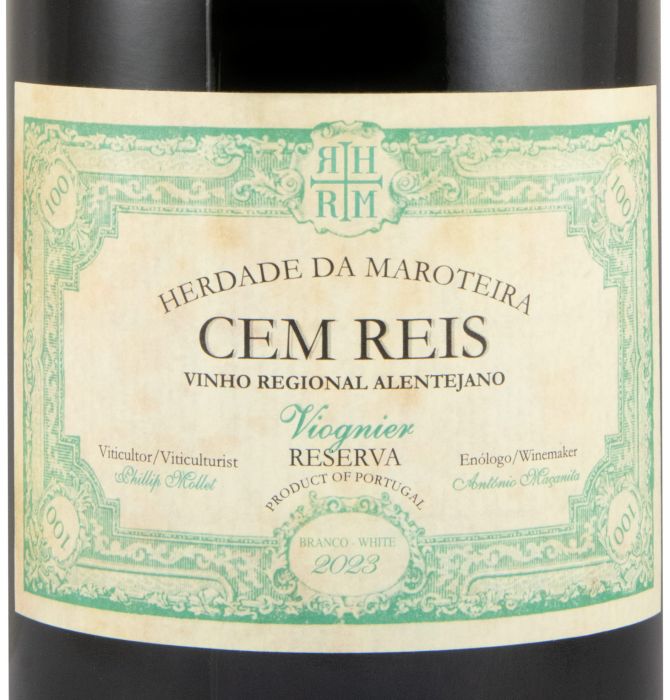 2023 Herdade da Maroteira Cem Reis Reserva Viognier branco