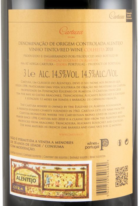 2018 Cartuxa tinto 3L