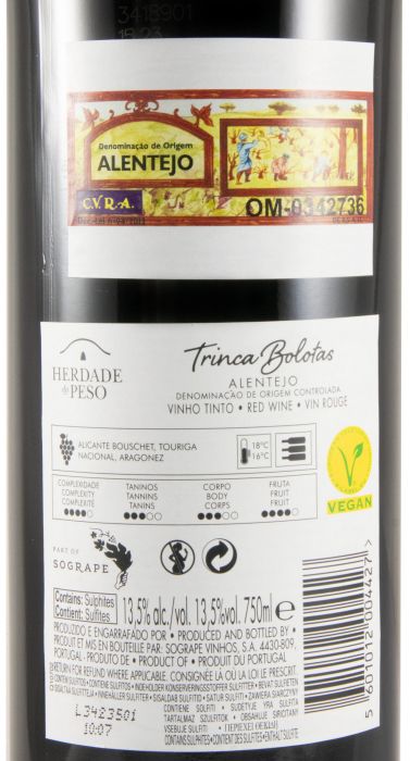 2022 Herdade do Peso Trinca Bolotas red