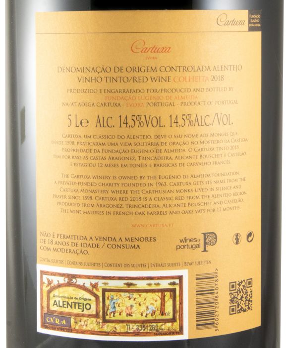 2018 Cartuxa red 5L