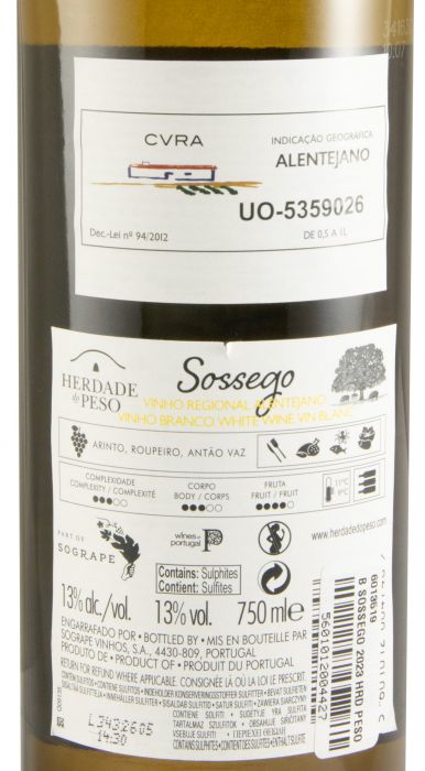 2023 Herdade do Peso Sossego white