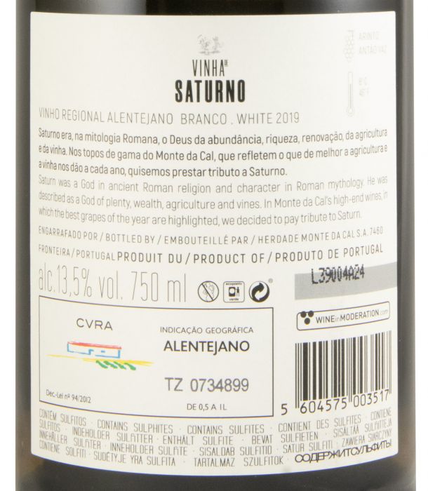 2019 Vinha de Saturno branco