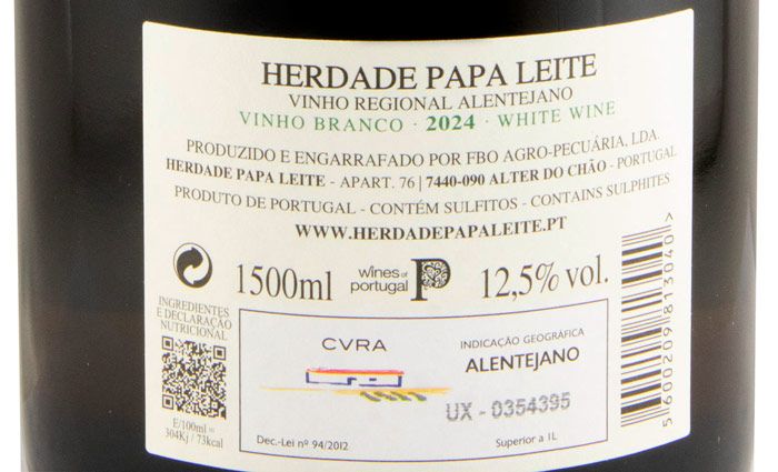 2024 Herdade Papa Leite C50 branco 1,5L