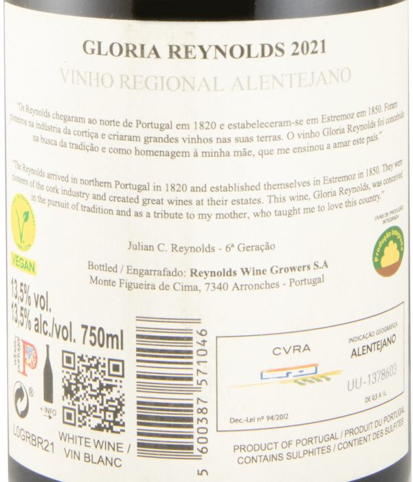 2021 Gloria Reynolds branco