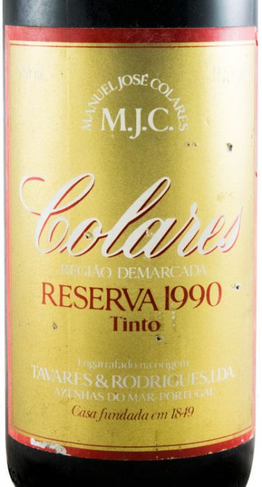 1990 Tavares Rodrigues Colares Reserva tinto