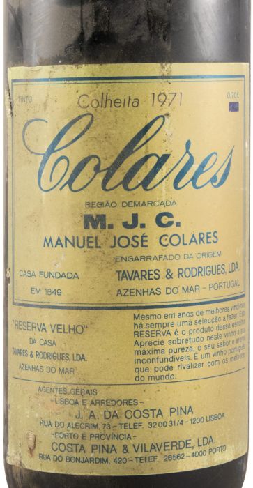 1971 Colares Reserva M.J.C. tinto