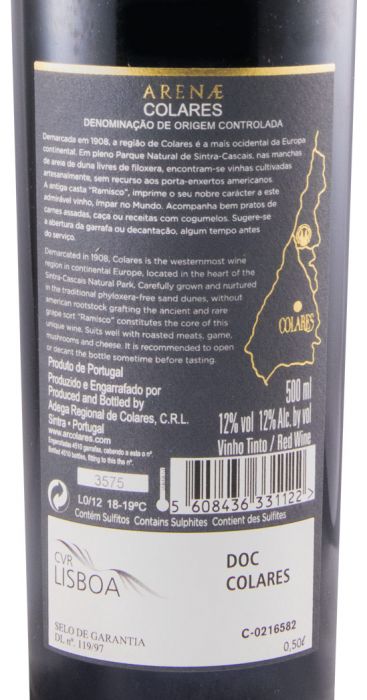 2012 Arenae Colares red 50cl