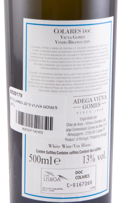 2019 Adega Viúva Gomes Collares branco 50cl