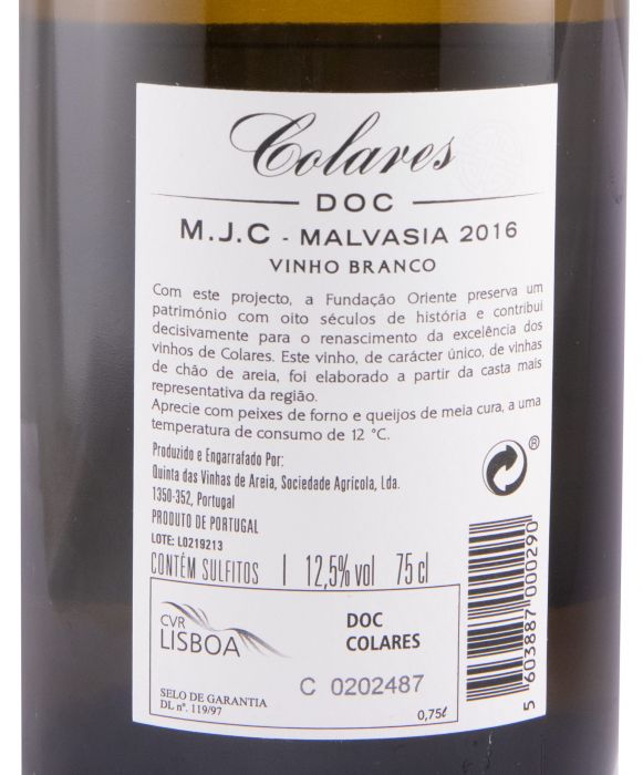 2016 Fundação Oriente Colares Malvasia branco