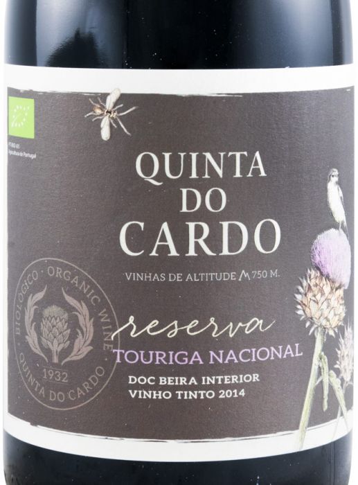2014 Quinta do Cardo Touriga Nacional Reserva organic red