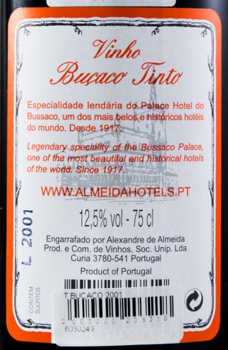 2001 Buçaco Reservado red