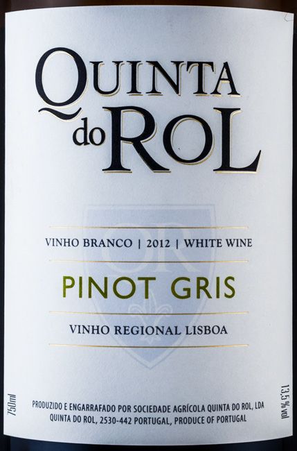 2012 Quinta do Rol Pinot Gris branco