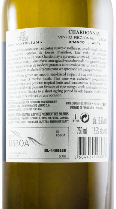 2018 Casa Santos Lima Chardonnay branco