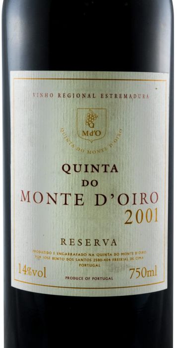 2001 Quinta do Monte d'Oiro Reserva tinto
