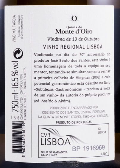 2016 Quinta do Monte d'Oiro Vindima de 13 de Outubro branco