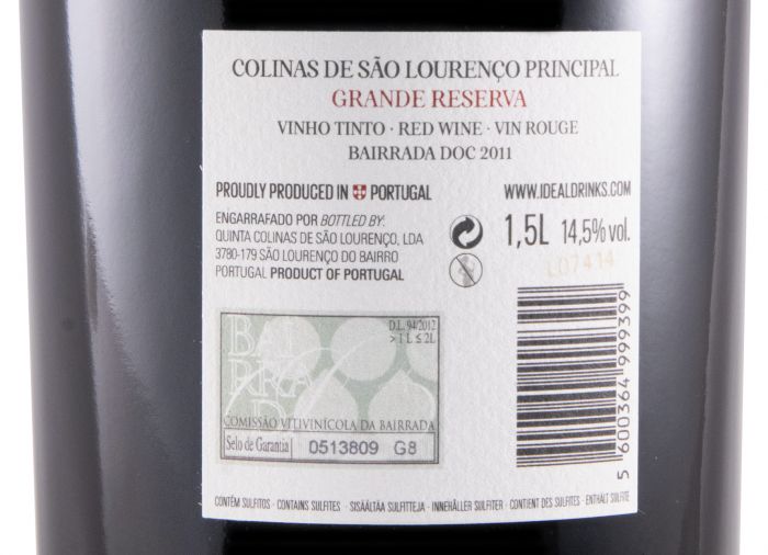 2011 Principal Grande Reserva tinto 1,5L