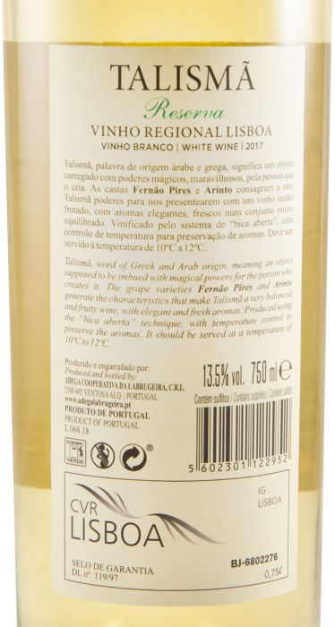 2017 Talismã Reserva white