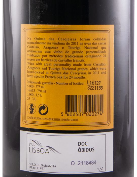 2011 Quinta das Cerejeiras Reserva tinto 1,5L