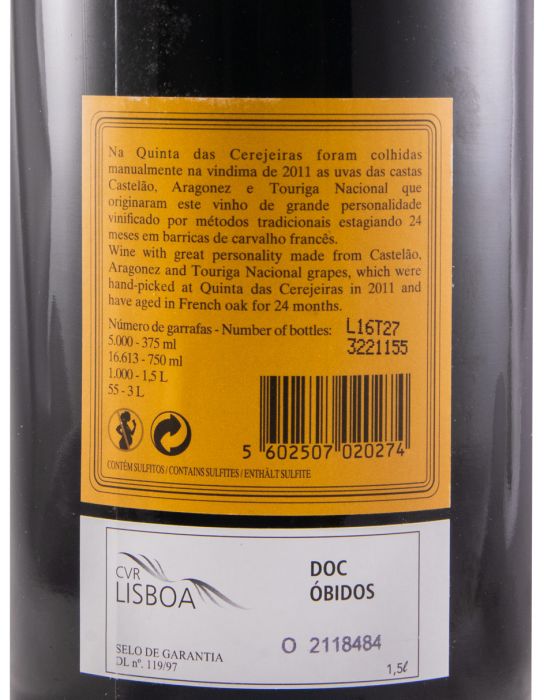 2011 Quinta das Cerejeiras Reserva red 1.5L