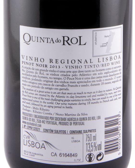 2013 Quinta do Rol Pinot Noir tinto