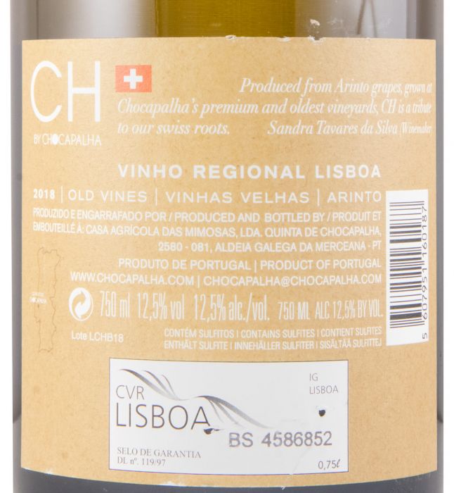 2018 CH by Chocapalha Vinhas Velhas white