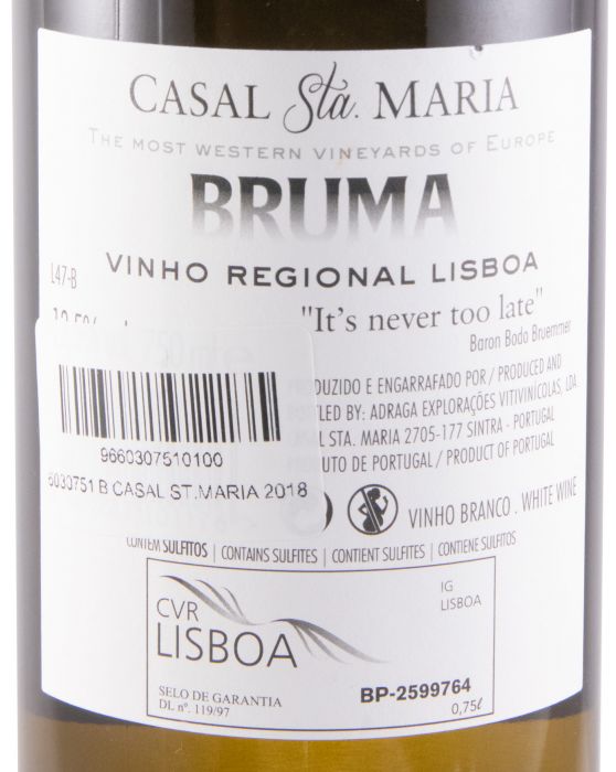 2018 Casal Sta. Maria Bruma white