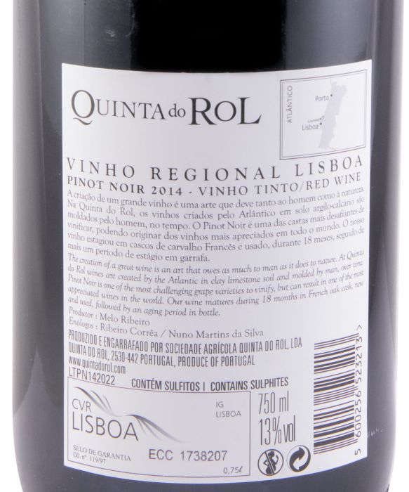 2014 Quinta do Rol Pinot Noir red