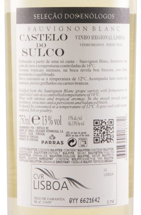 2021 Castelo do Sulco Seleção dos Enólogos Sauvignon Blanc branco