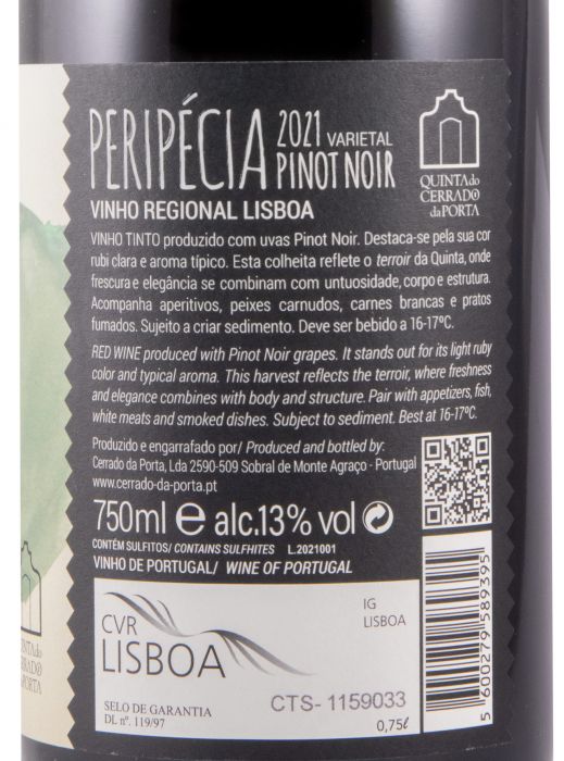 2021 Peripécia Pinot Noir tinto