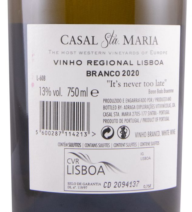 2020 Casal Sta. Maria Pêndulo branco