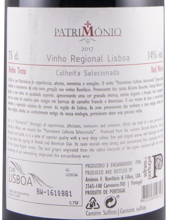 2017 Património Colheita Selecionada red