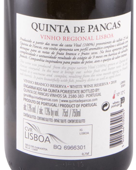 2018 Quinta de Pancas Vital Reserva white