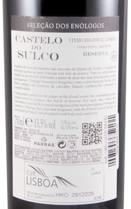 2021 Castelo do Sulco Seleção dos Enólogos Reserva tinto