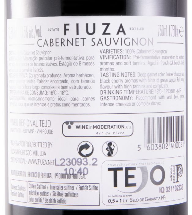 2022 Fiuza Cabernet Sauvignon red