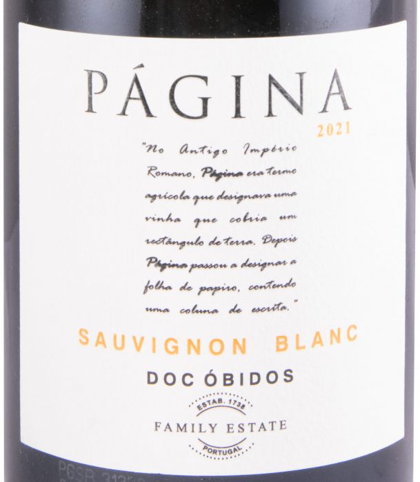 2021 Página Sauvignon Blanc white