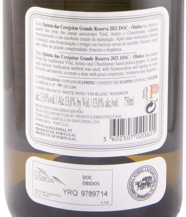 2021 Quinta das Cerejeiras Grande Reserva branco