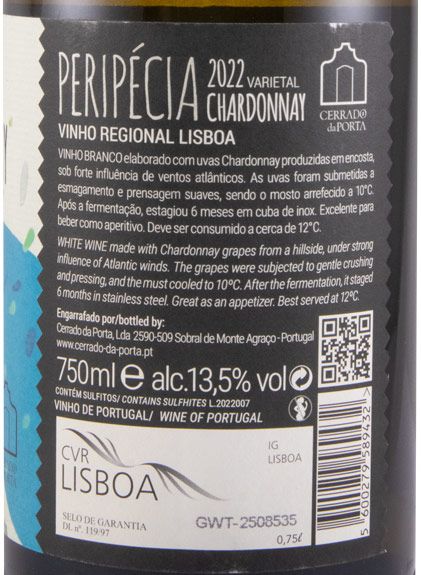 2022 Peripécia Chardonnay branco