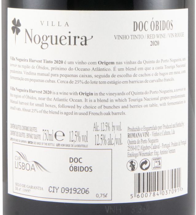 2020 Villa Nogueira Harvest red