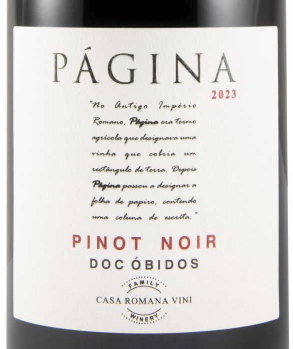 2023 Página Pinot Noir red