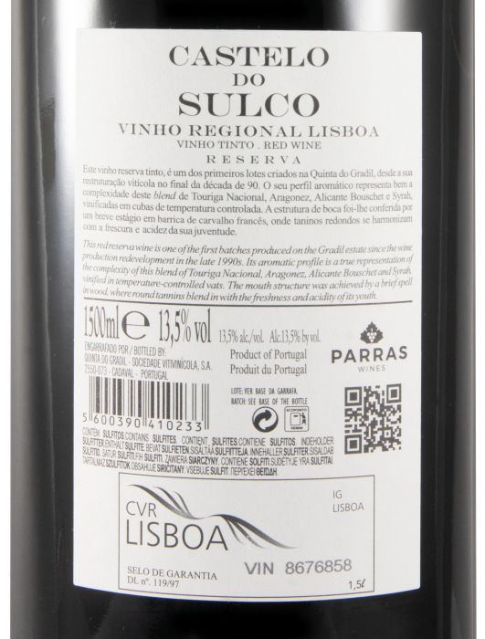 2021 Castelo do Sulco Reserva red 1.5L